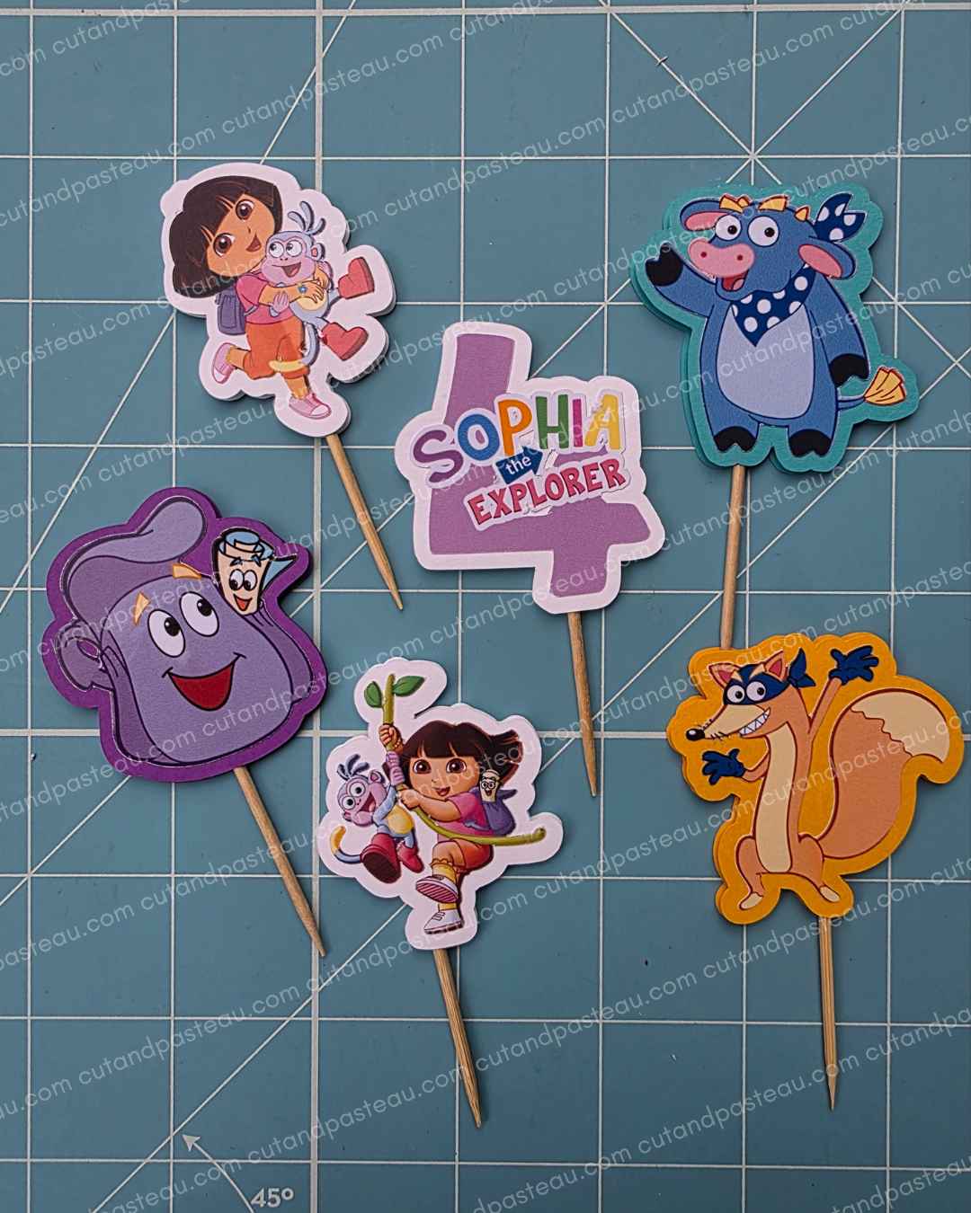DOR Cupcake Topper Set / Set of 6