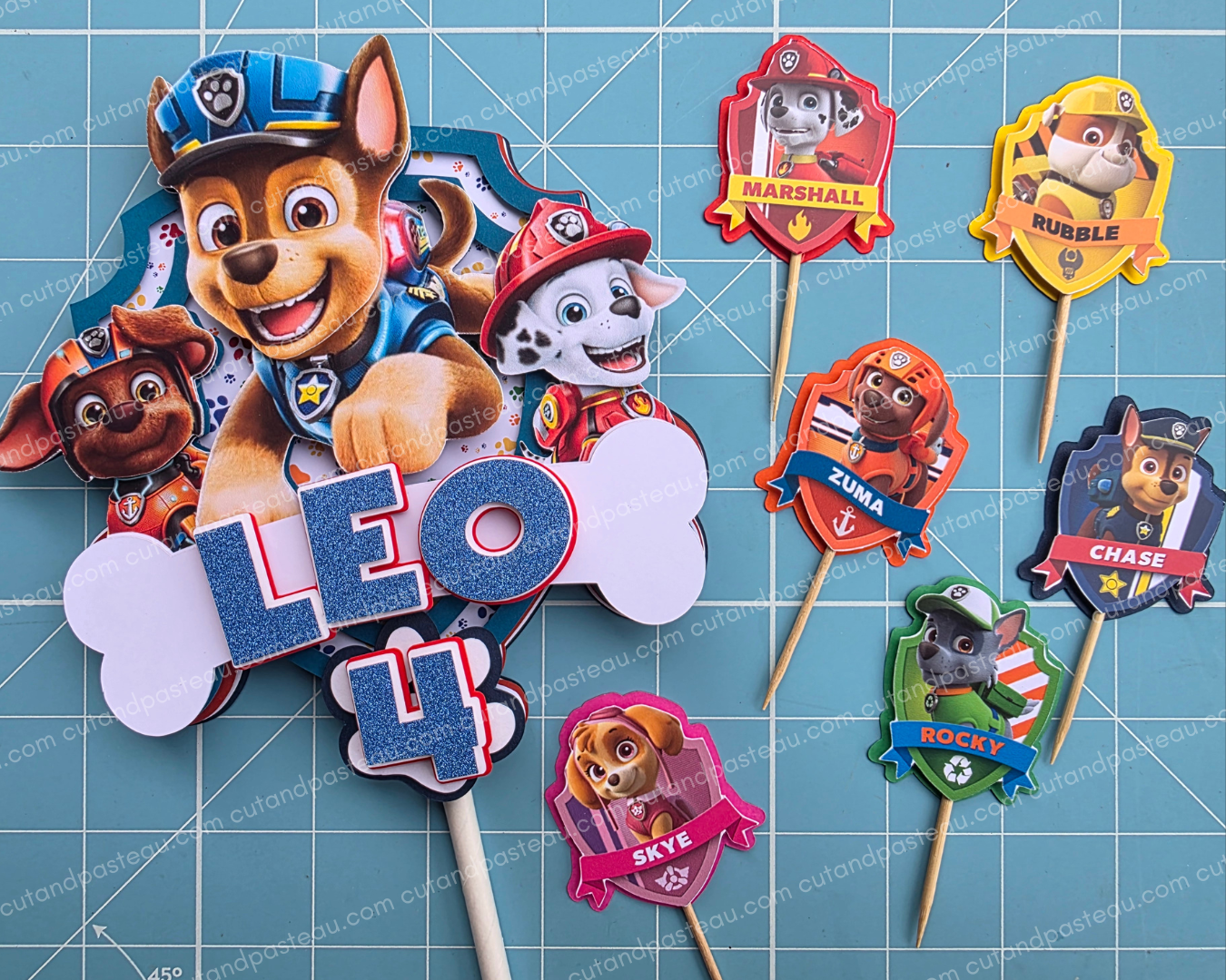 PAW Cake Topper