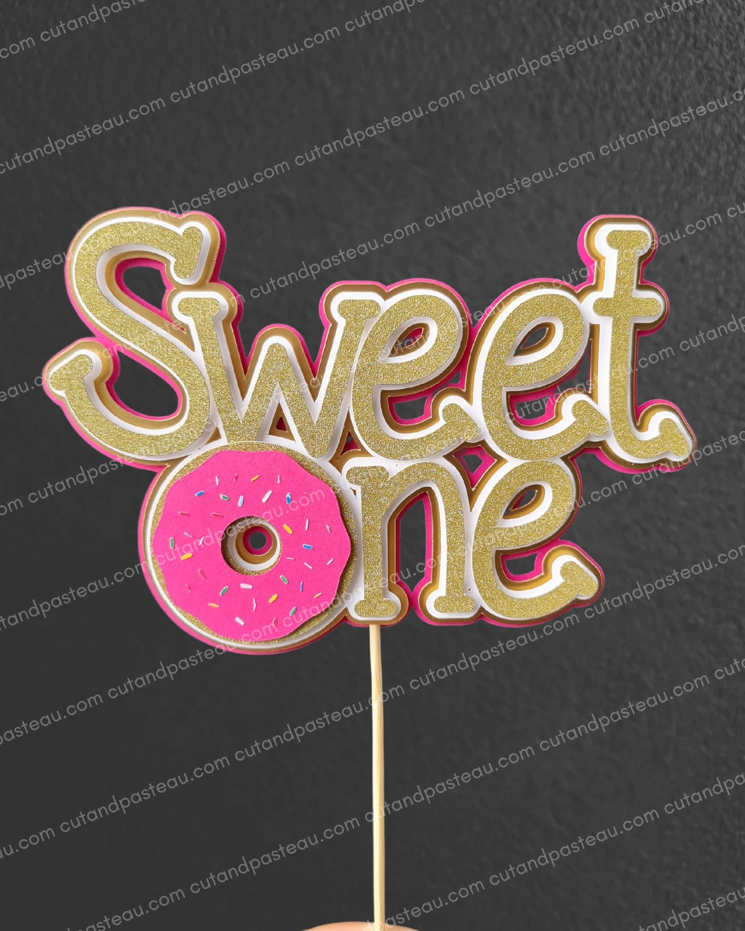 Sweet One Donut Cake Topper