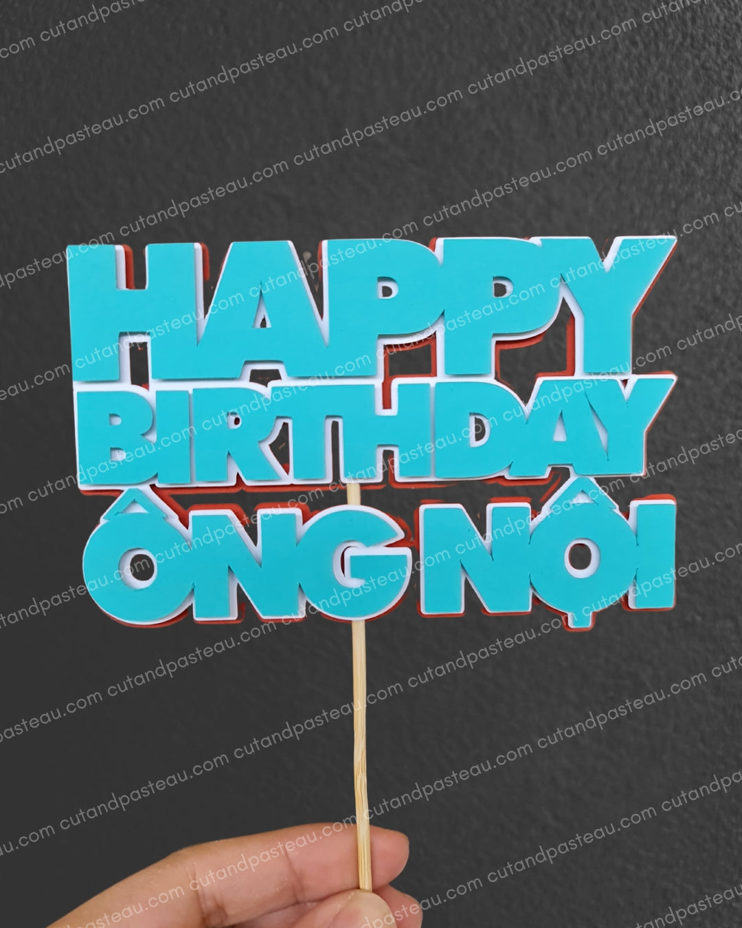 Happy Birthday Cake Topper