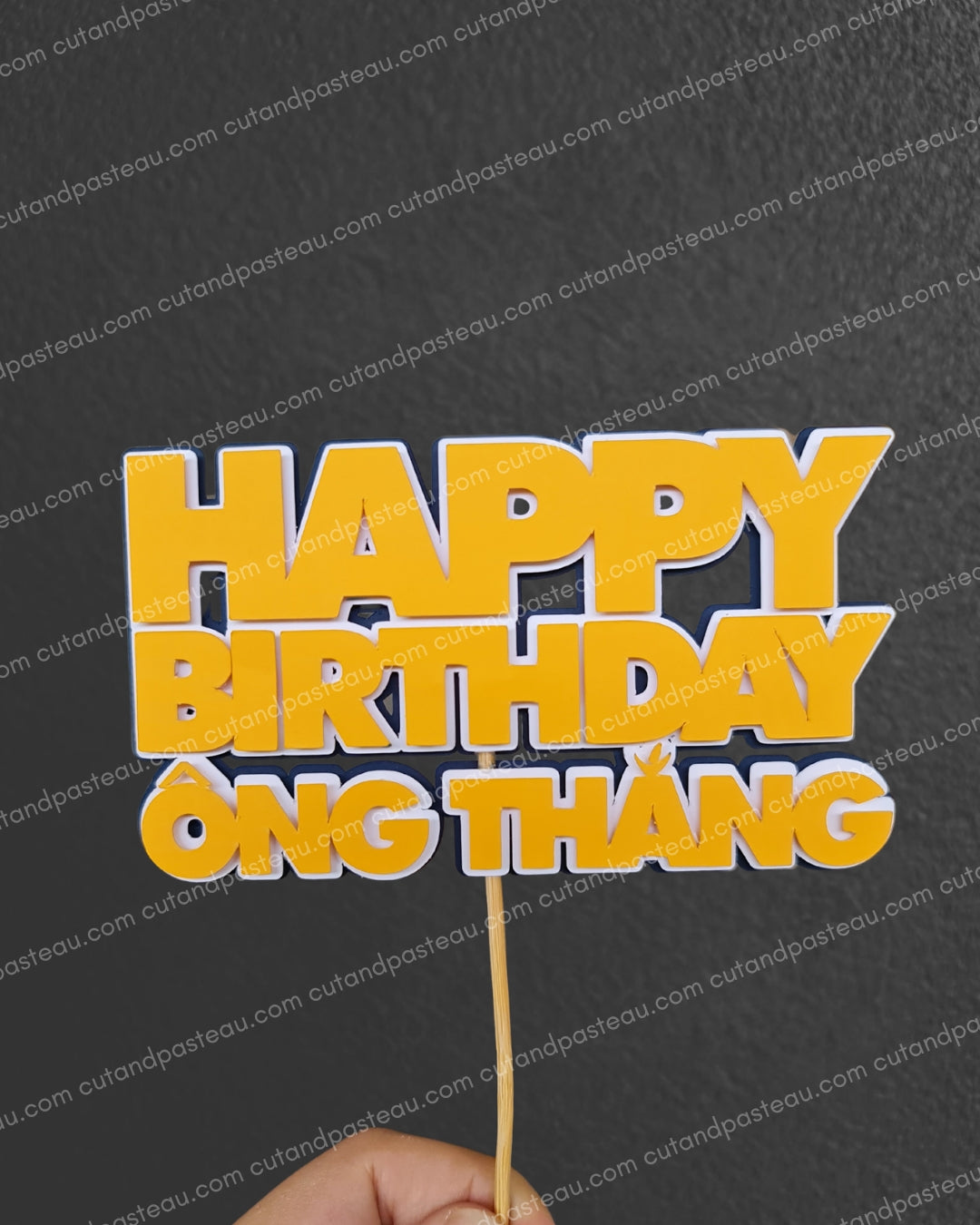 Happy Birthday Cake Topper