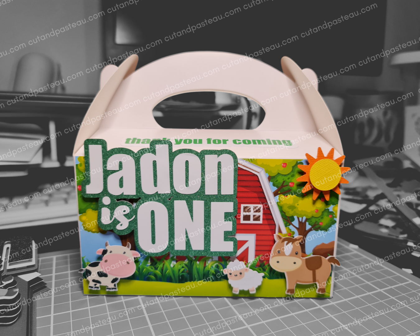 Barnyard Farm Animals 3D Party Box