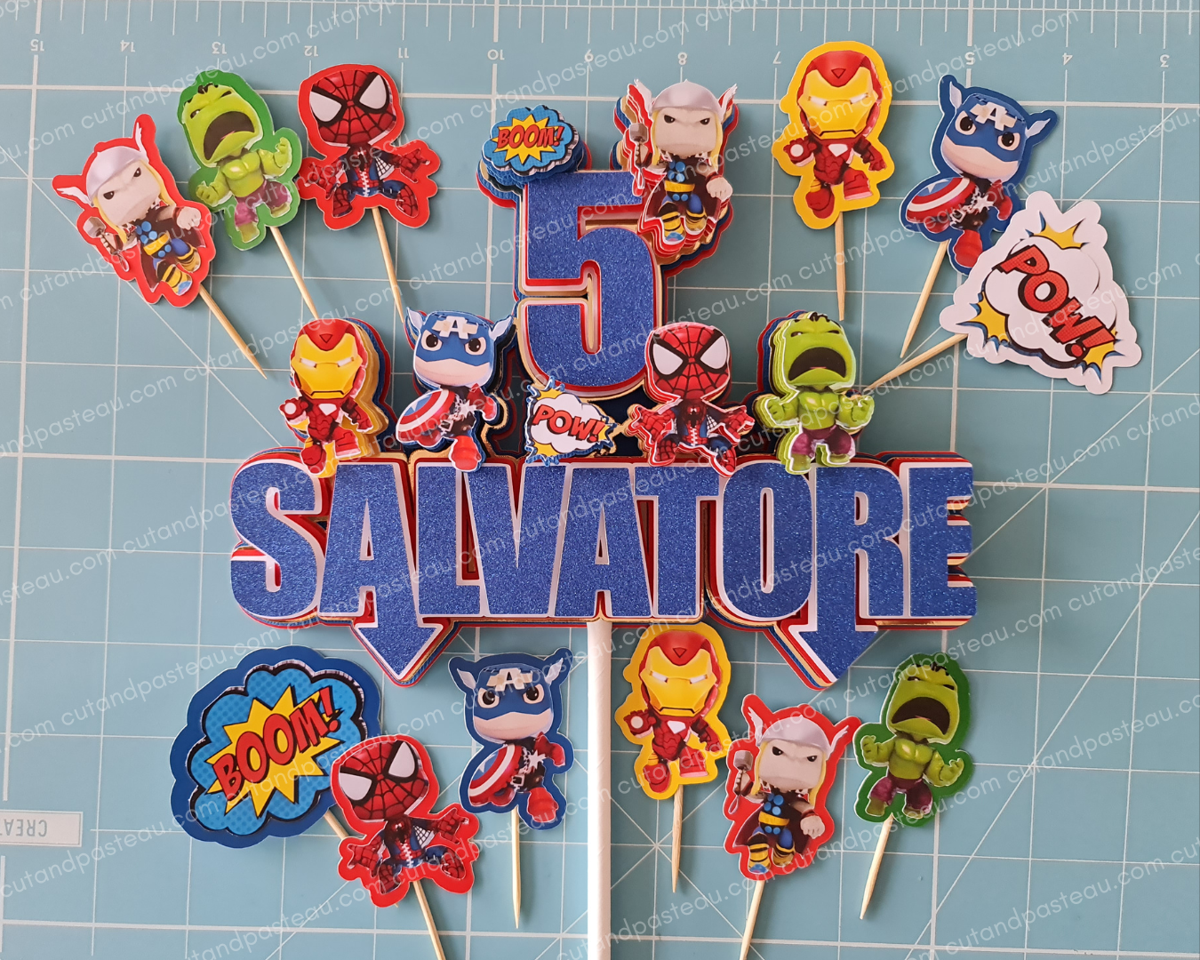 AVE Cupcake Topper Set / Set of 6 (Copy)