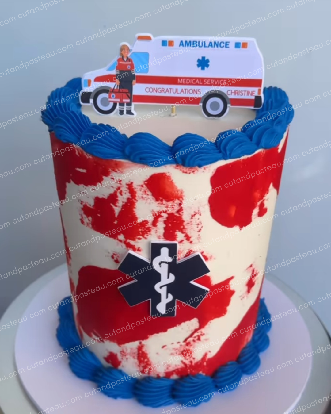 Paramedic Ambulance Cake Topper Bundle