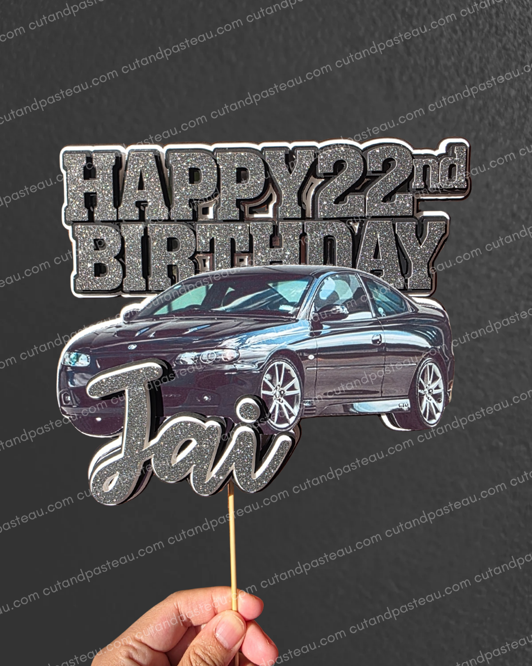 Car (upload your own) Cake Topper
