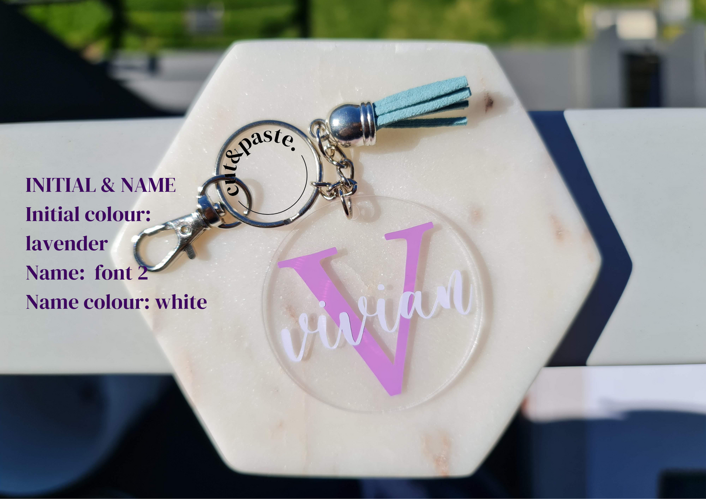 Personalised Keyring (circle)
