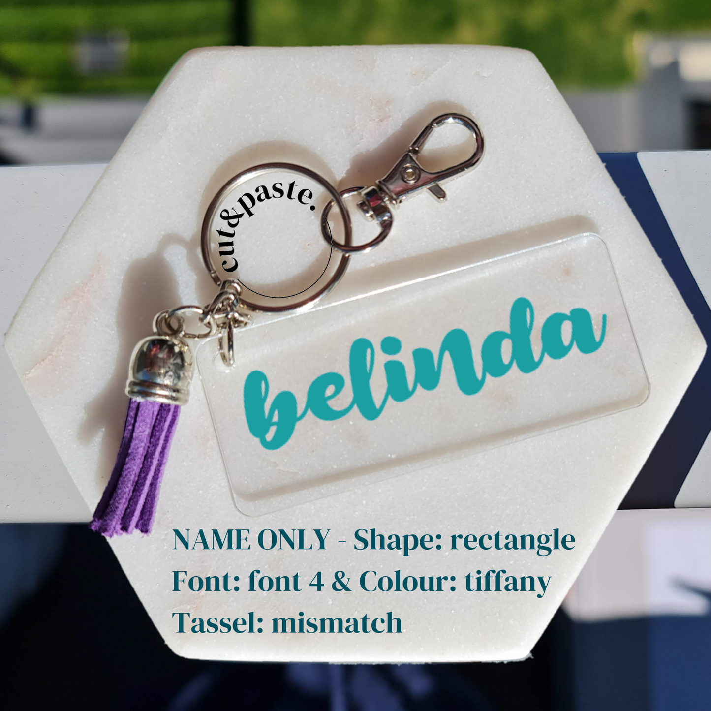 Personalised Keyring (rectangle)