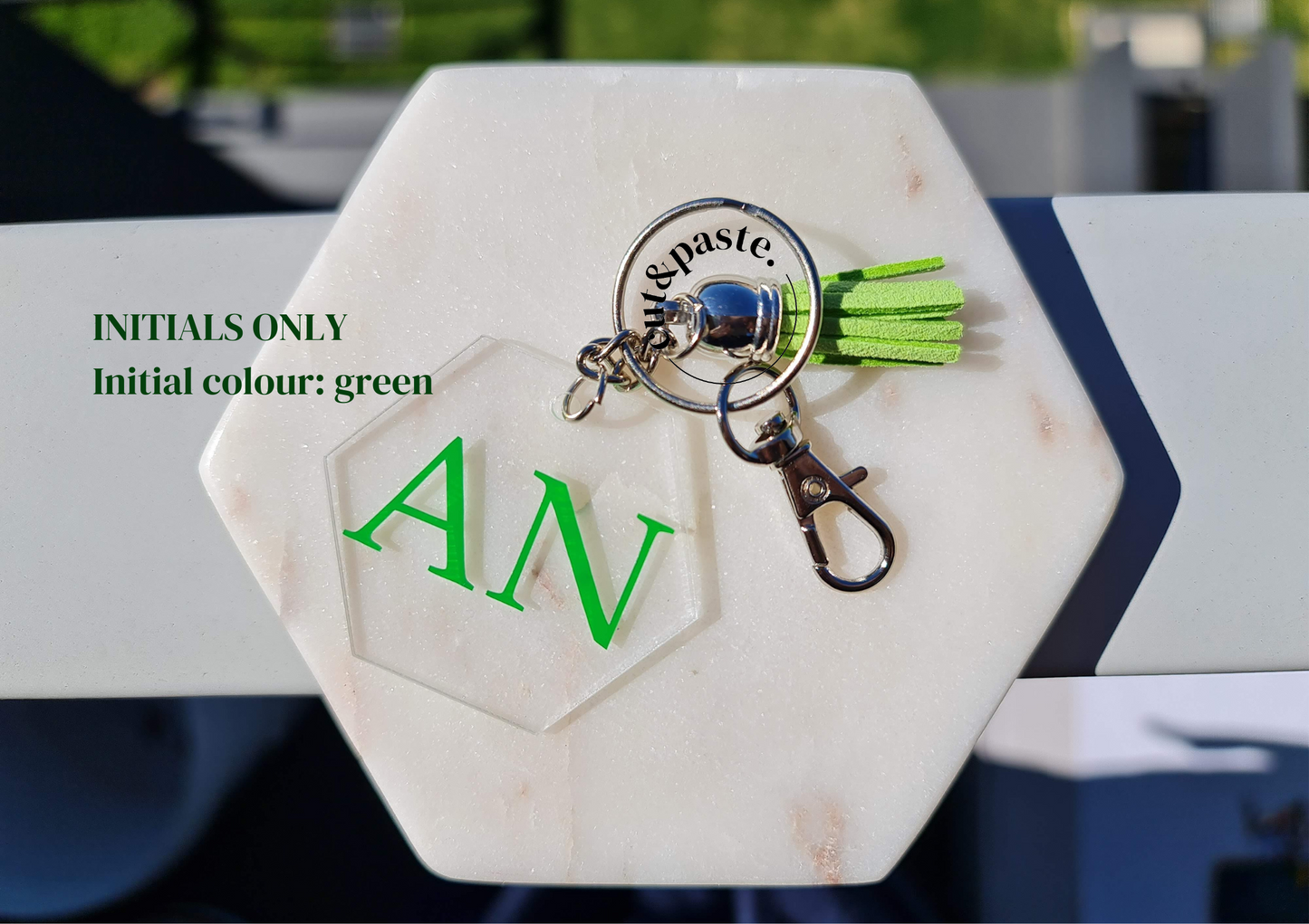 Personalised Keyring (hexagon)