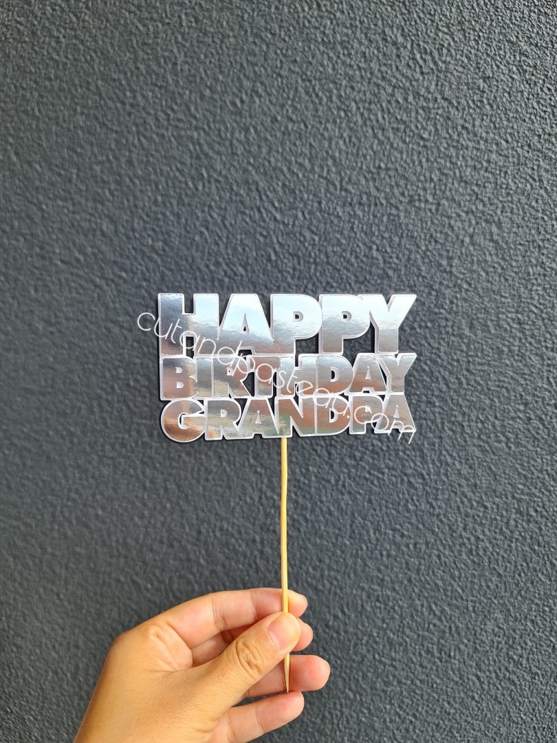 Happy Birthday Cake Topper