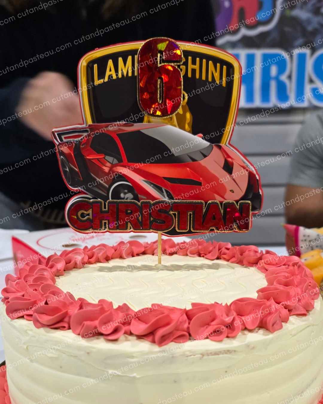Lamborghini Car Cake Topper