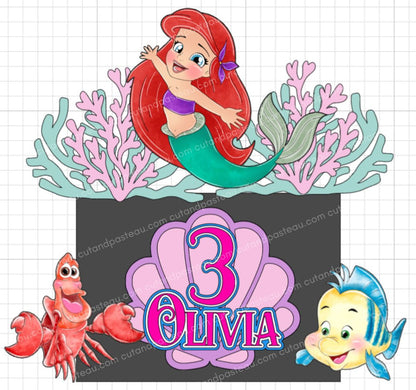 Little Mermaid & Friends Cake Topper Bundle