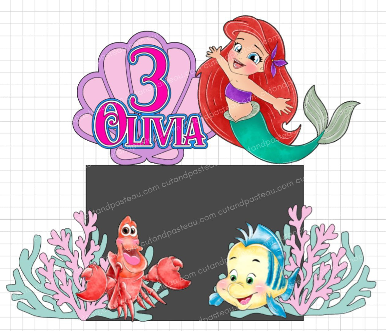 Little Mermaid & Friends Cake Topper Bundle