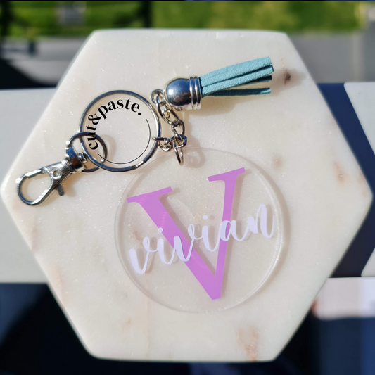 Personalised Keyring (circle)