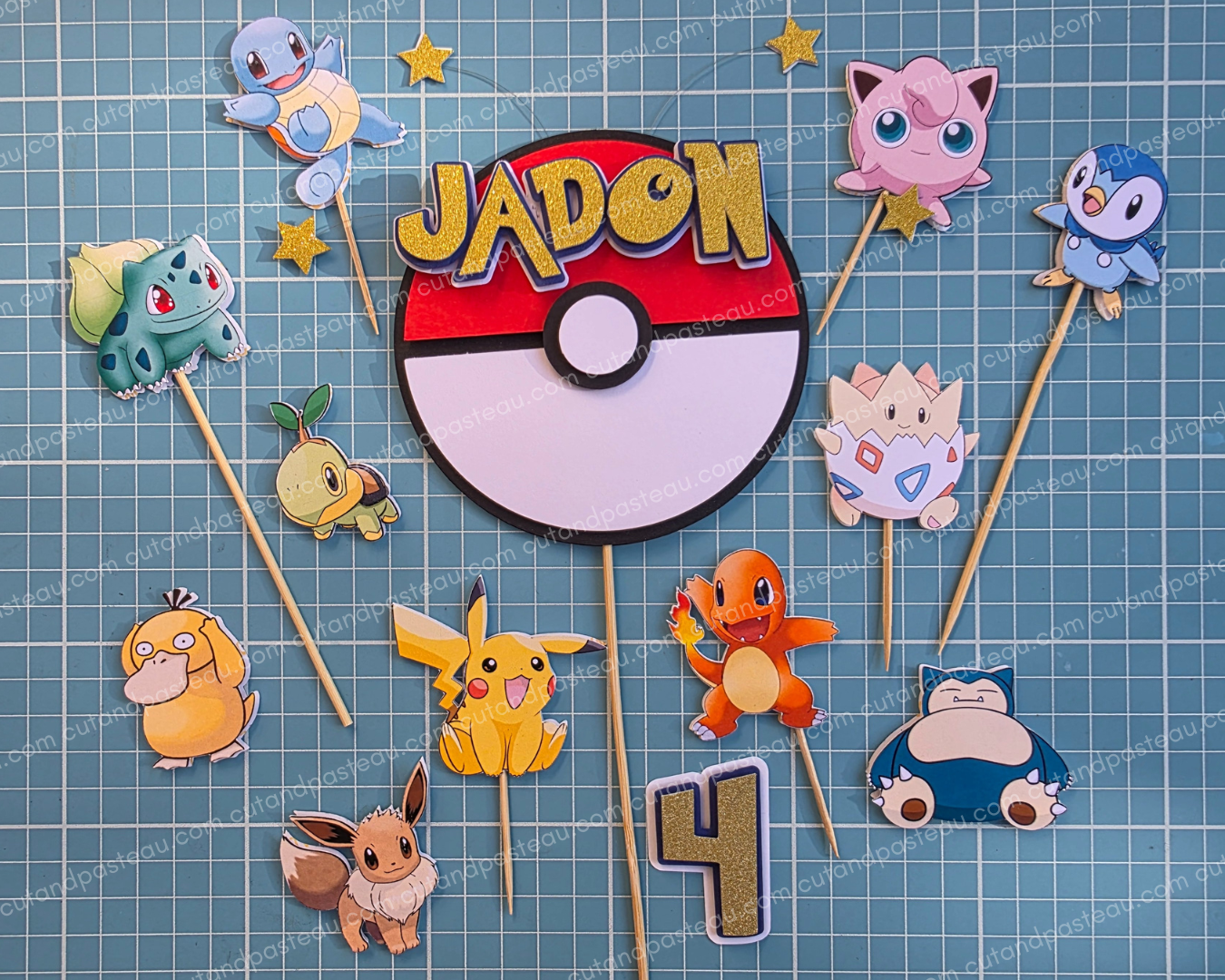 POK Cake Topper Bundle