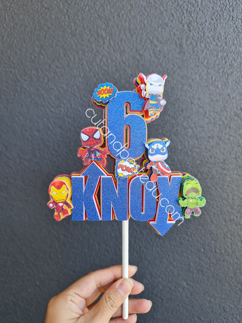 Avengers Marvel Superhero Cake Topper