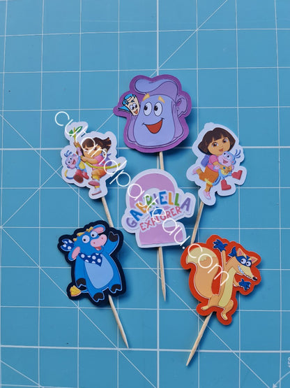 Dora the Explorer Cupcake Topper Set / Set of 6