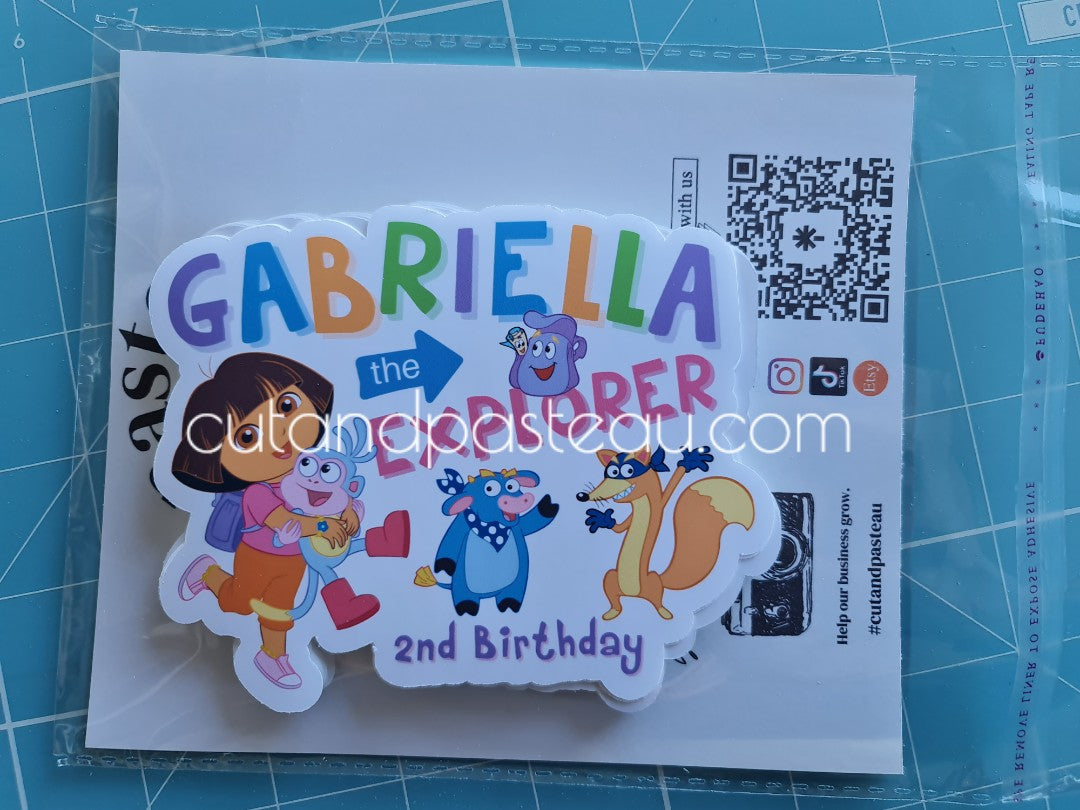 Dora the Explorer Party Bag Labels / Tags