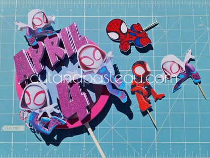 Ghost Spidey Cake Topper