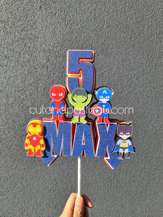 Superhero Marvel & DC Cake Topper