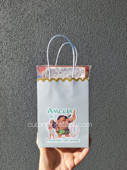 Moana & Maui Party Bag Labels / Tags