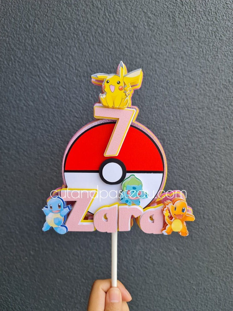 Pokemon Cake Topper