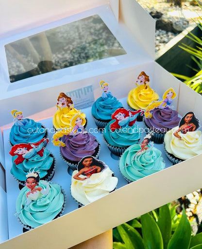 Princess Cupcake Topper Set / Set of 6