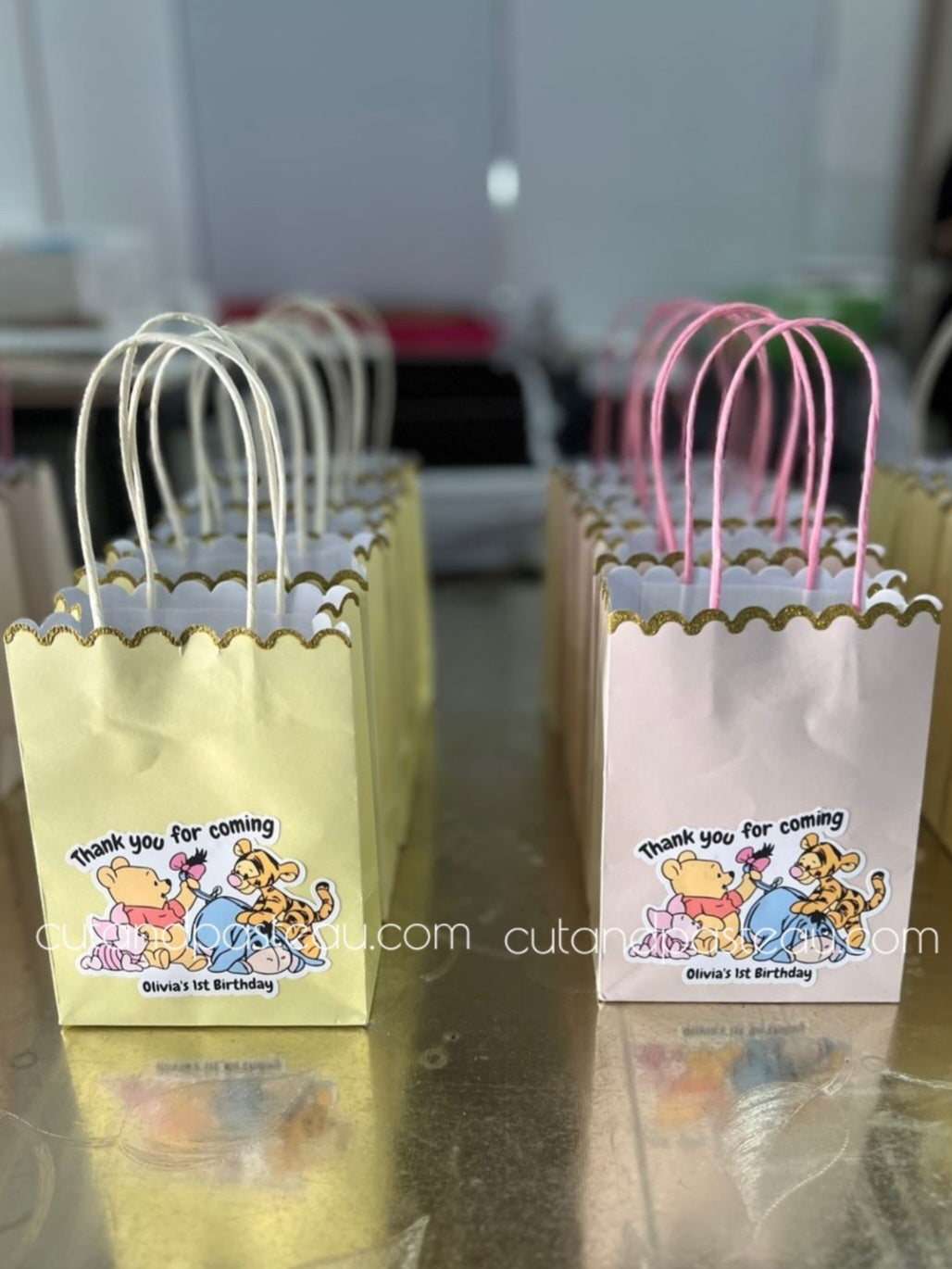 Winnie the Pooh Party Bag Labels / Tags