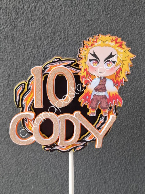 Demon Slayer Cake Topper