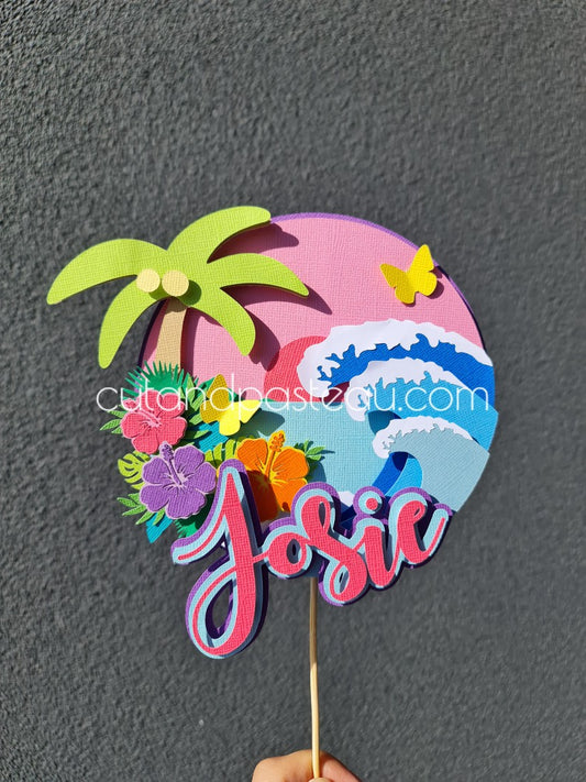 Hawaii Luau Cake Topper