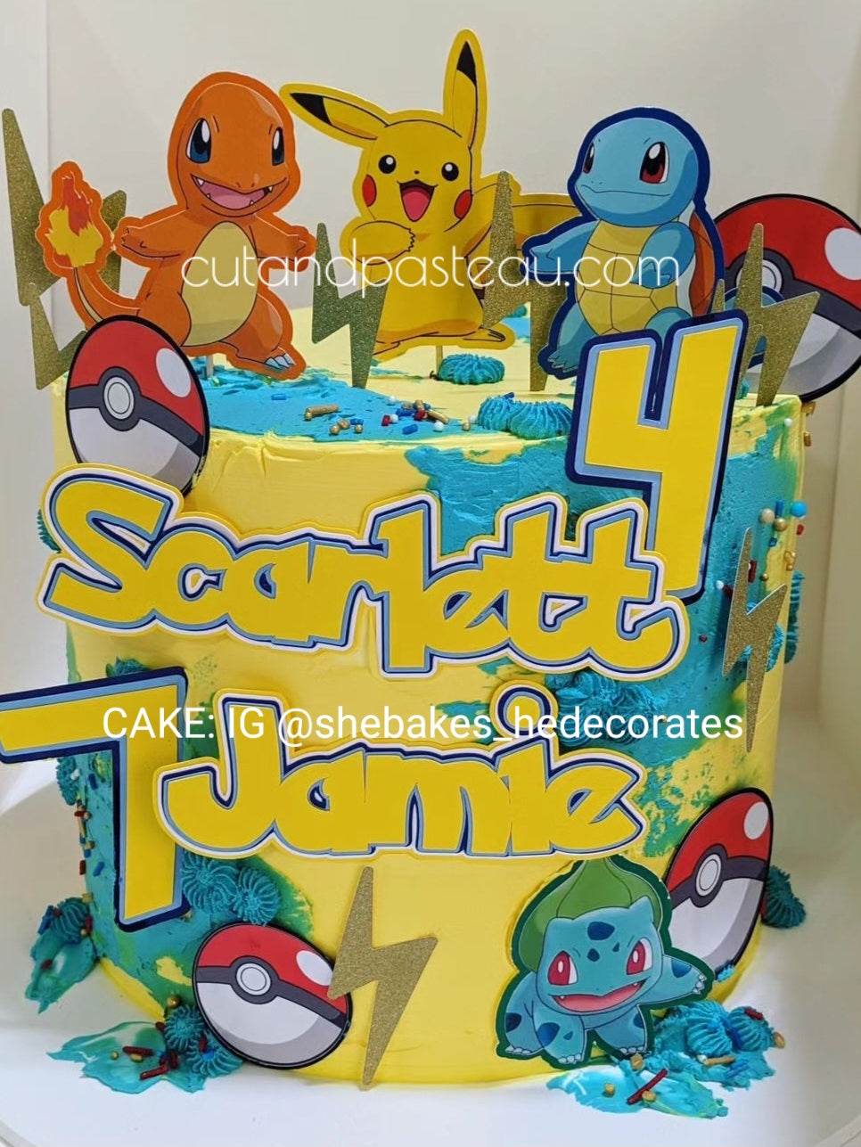 Pokemon Cake Topper Bundle