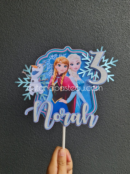 Frozen Elsa & Anna Cake Topper