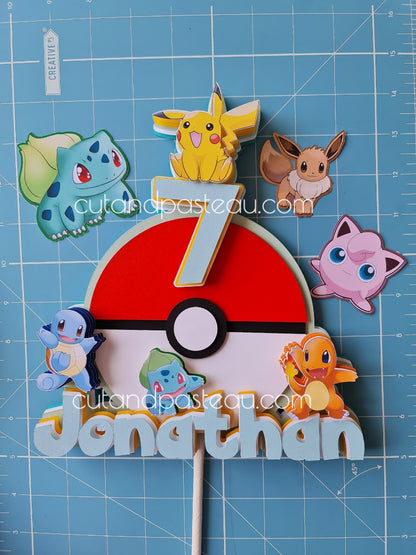 Pokemon Cake Topper