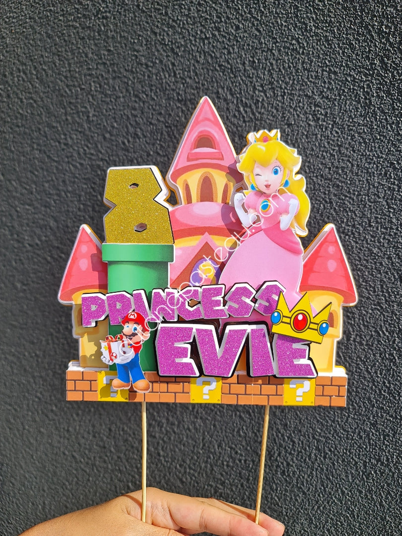 Princess Peach Cake Topper