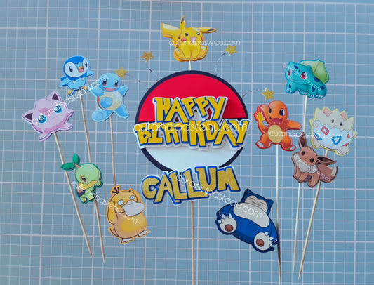 Pokemon Collectors Cake Topper Bundle