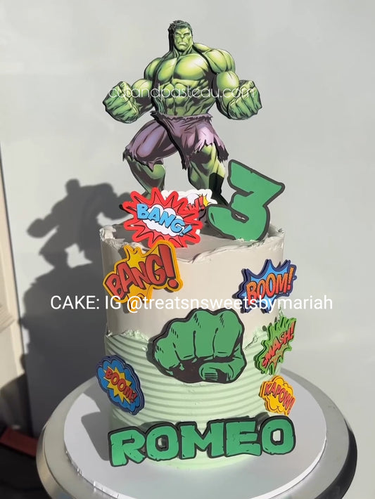 Hulk Cake Topper Bundle