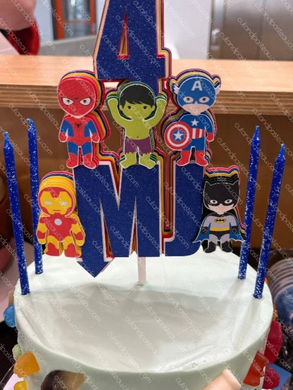 Superhero Marvel & DC Cake Topper