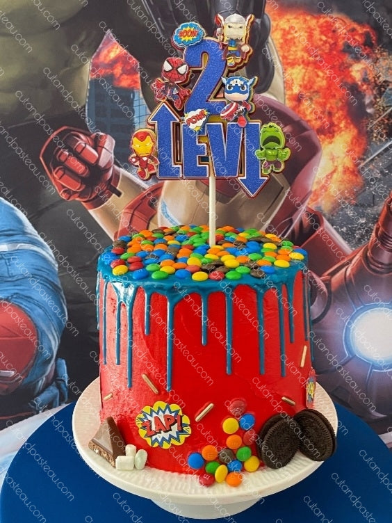 Avengers Marvel Superhero Cake Topper