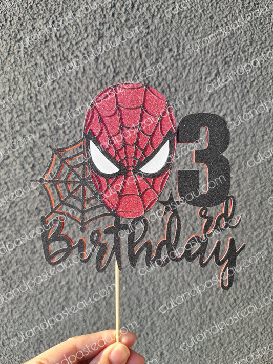 Spiderman Face Cake Topper