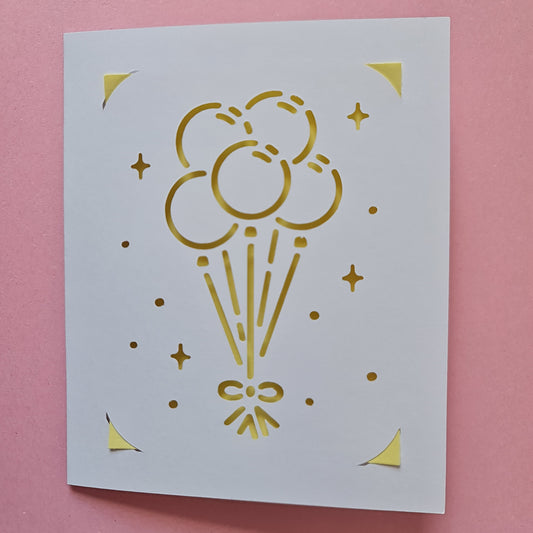 Birthday Balloons Card