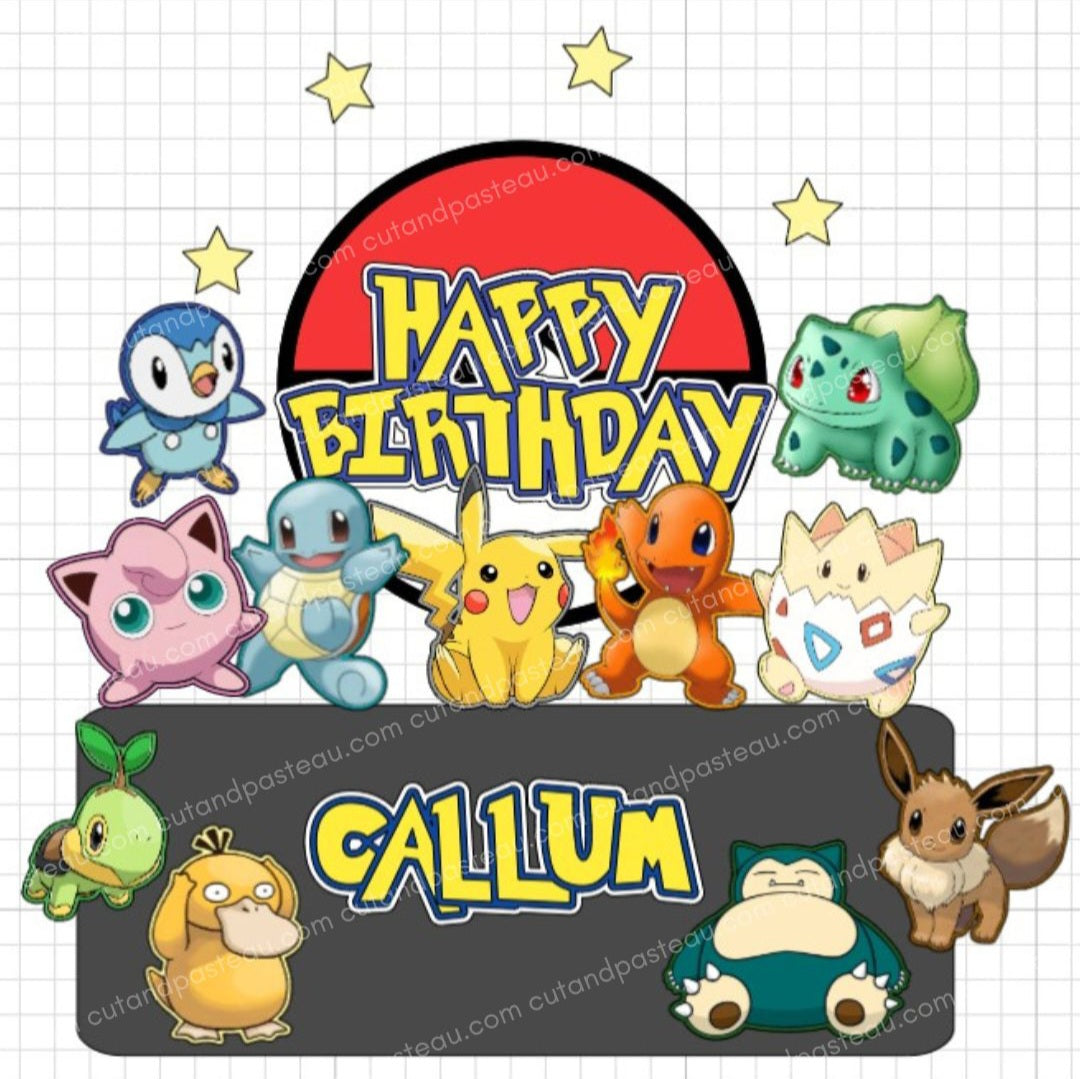 Pokemon Collectors Cake Topper Bundle