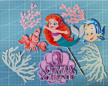 Little Mermaid & Friends Cake Topper Bundle