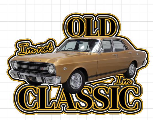 I'm not OLD I'm CLASSIC Car Cake Topper