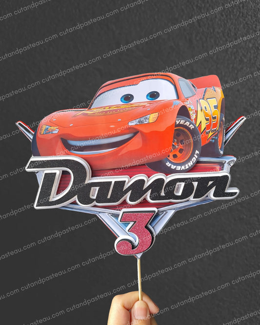 Lightning McQueen Cars Cake Topper