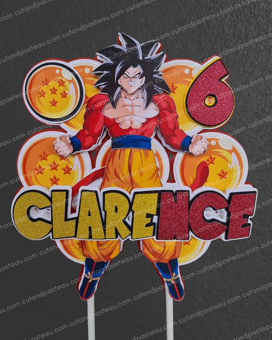 Dragon Ball Z Super Saiyan 4 Cake Topper