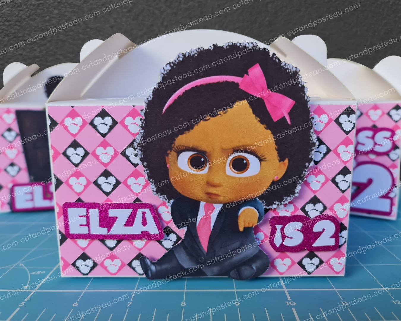 Girl Boss Baby 3D Party Box