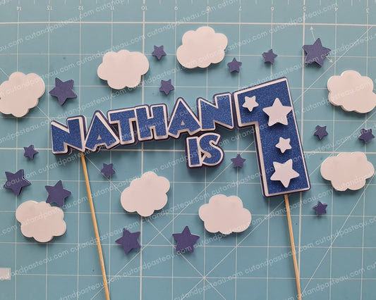 Clouds & Stars Cake Topper Bundle