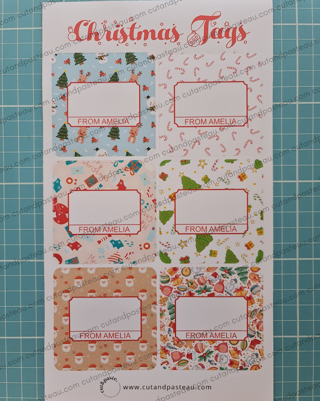 Christmas Gift Tags (set of 6)