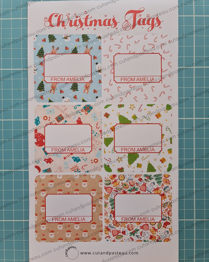 Christmas Gift Tags (set of 6)