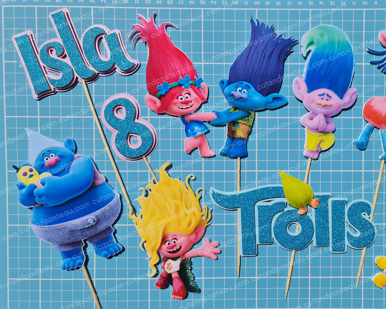 Trolls Cake Topper Bundle