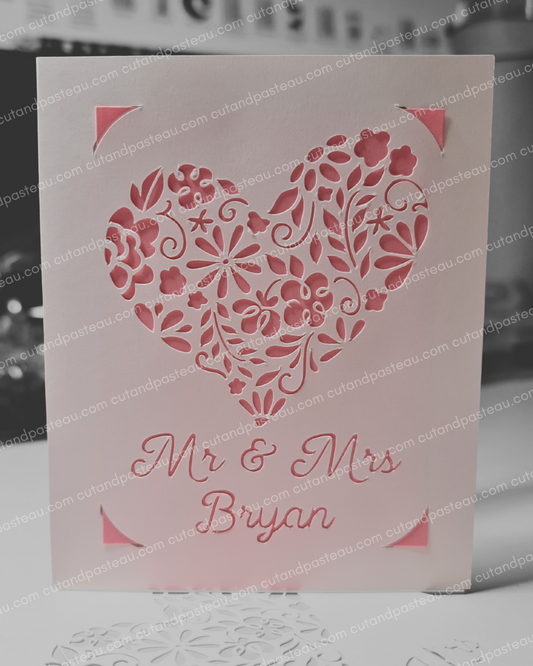 Personalised Wedding Card